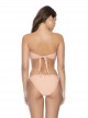 Haut de maillot de bain bandeau Island Blue Bleu Blanc Rose - PilyQ