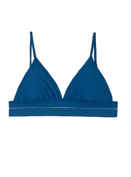 Haut de maillot de bain Triangle Island Blue Bleu - PilyQ
