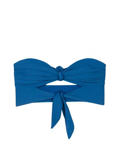 Haut de maillot de bain bandeau Island Blue Bleu - PilyQ