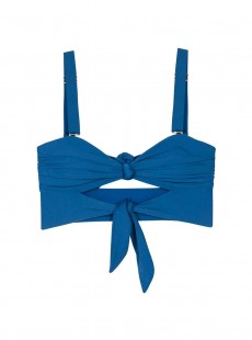 Haut de maillot de bain bandeau Island Blue Bleu - PilyQ