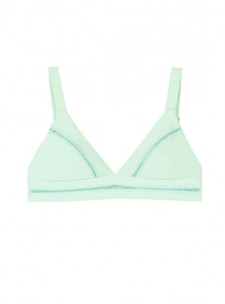 Haut de maillot de bain plongeant Azura Vert - PilyQ