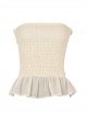 Jupe courte Azura Beige - PilyQ