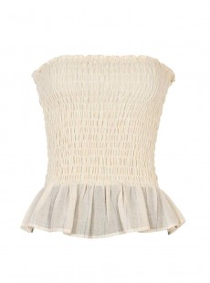 Jupe courte Azura Beige - PilyQ