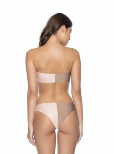 Culotte de bain échancrée Seashell bicolore - PilyQ