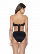 Haut de maillot de bain bustier noir Black Pearl - PilyQ