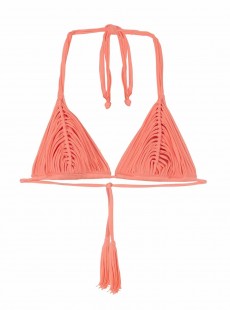 Haut de maillot de bain triangle rose Guava Isla - PilyQ
