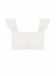 Crop top blanc Savannah Water Lily - PilyQ