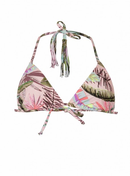 Haut de maillot de bain triangle Bahamas Imprimé Tropical - PilyQ