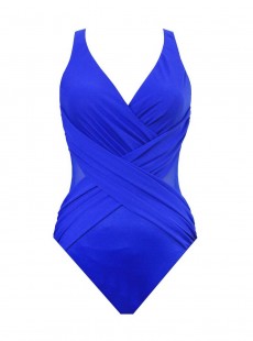 Maillot de bain gainant Crossover Bleu électrique - "M"