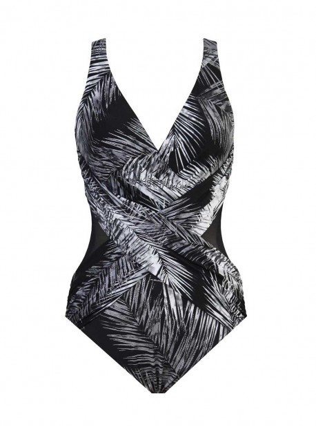 Maillot de bain gainant Crossover -  Night Flight - "M" - Miraclesuit Swimwear