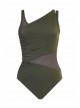 Maillot de bain gainant Azura Olive - Network - "M" - Miraclesuit swimwear