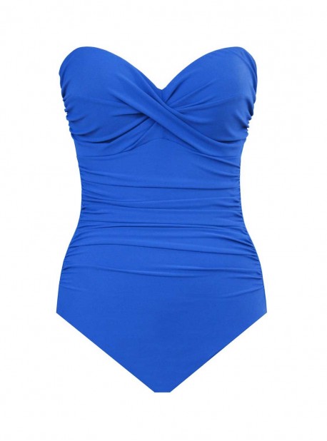 Maillot de bain gainant Madrid Bleu - Rock Solid - "M" -Miraclesuit Swimwear