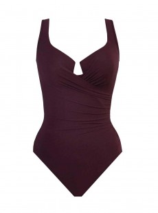 Maillot de bain gainant Escape Bordeaux - Must haves -  "M" -Miraclesuit Swimwear