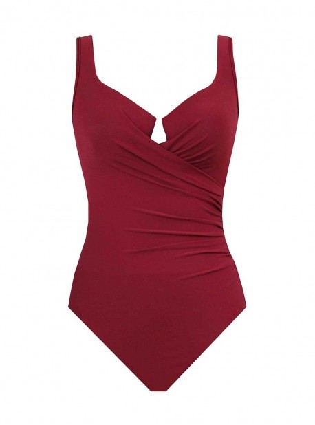 Maillot de bain gainant Escape Rouge Foncé - Must haves - "M" -Miraclesuit Swimwear     