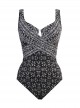 Maillot de bain 1 pièce gainant Criss Cross Escape - Incan Treasur - " M " - Miraclesuit Swimwear