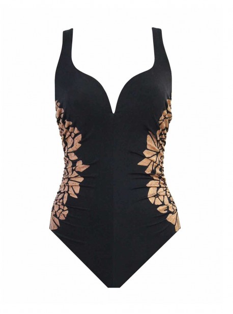 Maillot de bain gainant Temptress Noir - Gilted As Charged - "FC" -Miraclesuit Swimwear