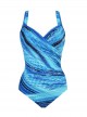 Maillot de bain une pièce gainant Seraphina Imprimé bleu - Atlantis - "M" - Miraclesuit Swimwear