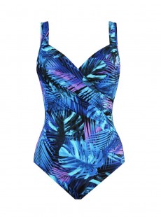 Maillot de bain 1 pièce gainant Seraphina imprimé bleu - Royal Palms - " M " - Miraclesuit Swimwear