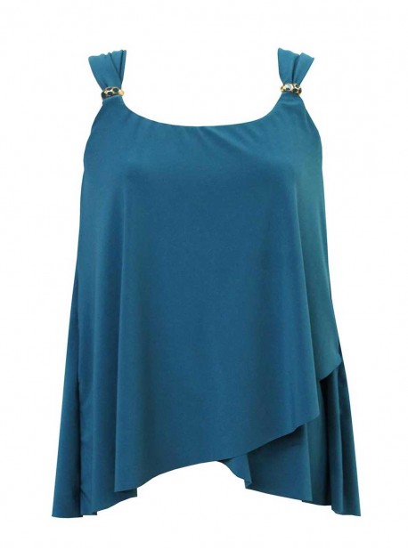 Tankini Dazzle Bleu Canard - Razzle Dazzle - "M" - Miraclesuit Swimwear