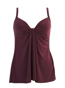 Tankini Marina bordeaux - So Riche - "M" - Miraclesuit swimwear