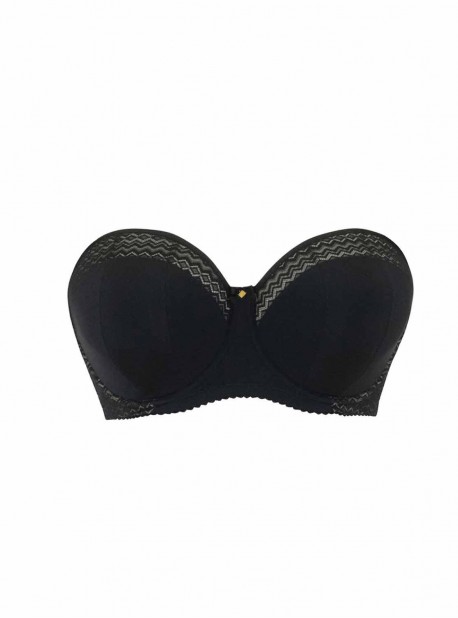 Soutien-gorge bandeau Deluxe Noir Amande - Curvy Kate Lingerie