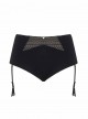 Culotte taille haute Deluxe Noir Amande - Curvy Kate Lingerie