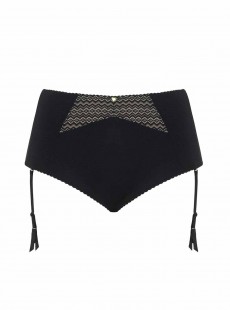 Culotte taille haute Deluxe Noir Amande - Curvy Kate Lingerie