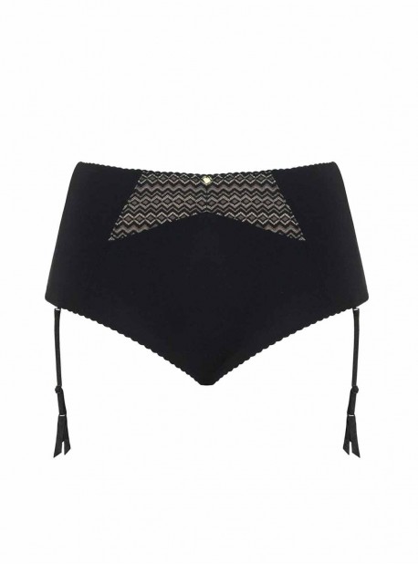 Culotte taille haute Deluxe Noir Amande - Curvy Kate Lingerie