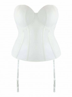 Guêpière Luxe Basque blanc - Curvy Kate Lingerie