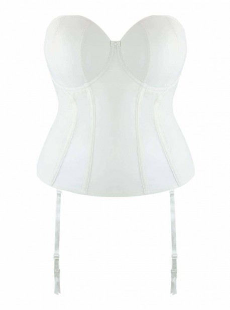 Guêpière Luxe Basque blanc - Curvy Kate Lingerie