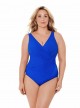 Maillot de bain gainant Oceanus Bleu - Must Haves - "W" -Miraclesuit Swimwear