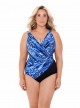 Maillot de bain gainant Oceanus Bleu - Lynx Lazuli - "W" -Miraclesuit Swimwear