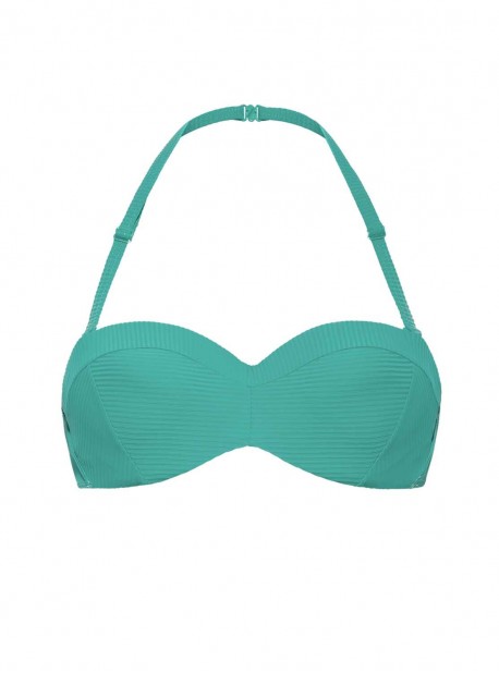 Haut de maillot de bain bandeau - Rib Esmerald - Cyell