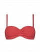 Haut de maillot de bain bandeau - Rib Coral - Cyell