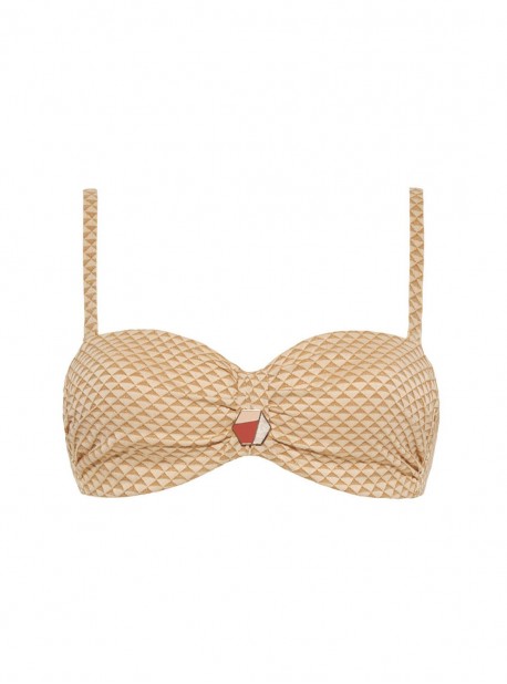 Haut de maillot de bain bandeau - Sparkles Gold - Cyell