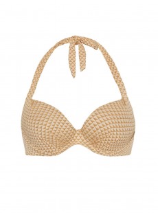 Haut de maillot de bain tour de cou - Sparkles Gold - Cyell