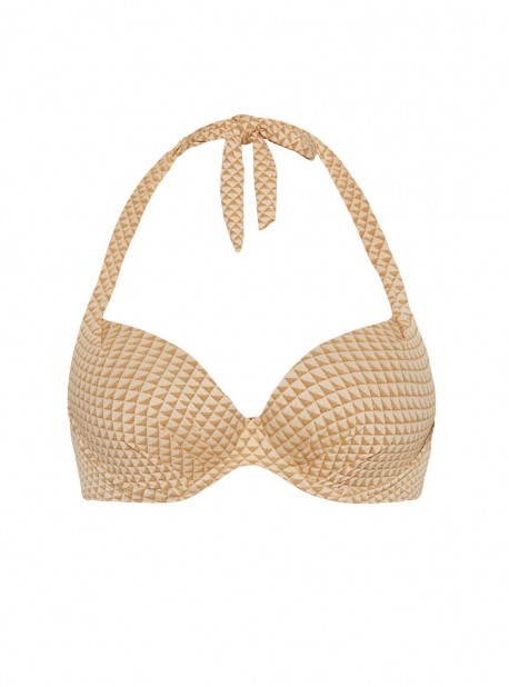 Haut de maillot de bain tour de cou - Sparkles Gold - Cyell