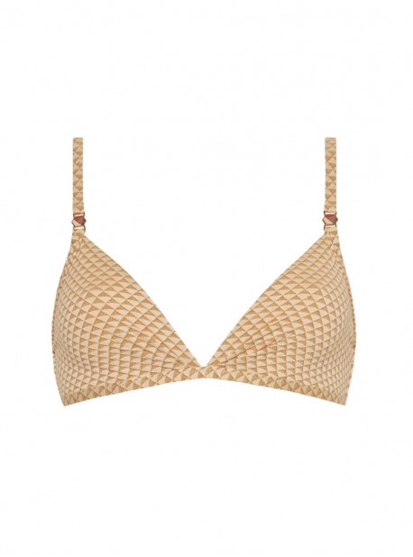 Haut de maillot de bain triangle - Sparkles Gold - Cyell