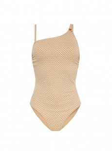 Maillot une pièce asymétrique - Sparkles Gold - Cyell