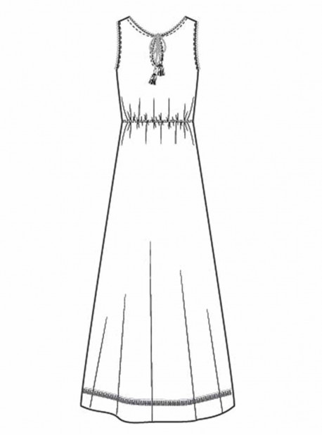 Robe Longue Blanc - Sunrise - Cyell