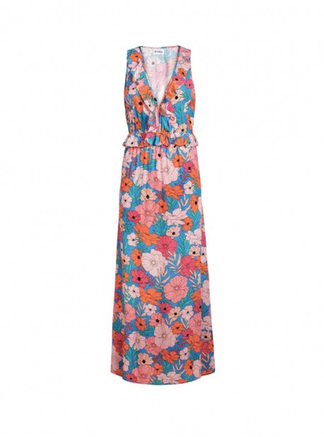 Robe de plage longue à volants - California Dream - Cyell