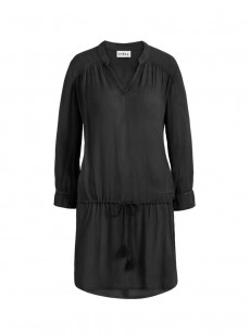 Robe de plage manches longues noire- Beach Vibes - Cyell 