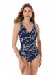 Maillot de bain gainant Oceanus Bleu Nuit - Thoroughbred - "M" - Miraclesuit swimwear