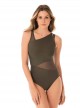 Maillot de bain gainant Azura Olive - Network - "M" - Miraclesuit swimwear