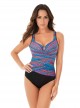 Maillot de bain gainant Layered Escape Multicolor - Carnivale - "M" - Miraclesuit swimwear