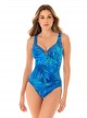 Maillot de bain gainant Escape Bleu - Best Fronds Ever - "M" - Miraclesuit swimwear