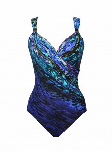 Maillot de bain 1 pièce gainant Siren bleu - Scheherazade - " M " - Miraclesuit Swimwear