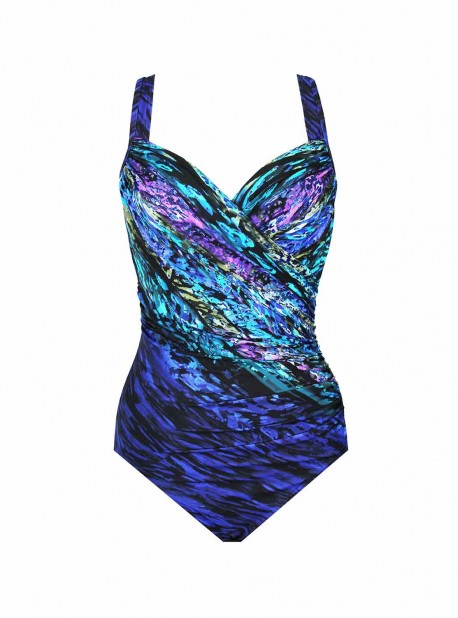 Maillot de bain une pièce gainant Seraphina bleu - Scheherazade - "M" - Miraclesuit Swimwear