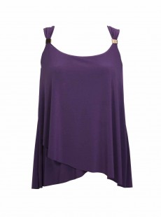 Dazzle Tankini Top Violet - Razzle Dazzle - "M" - Miraclesuit Swimwear