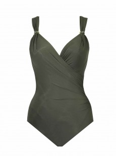 Maillot de bain gainant Siren Vert - Razzle Dazzle - "M" - Miraclesuit swimwear